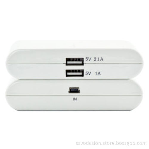 High capacity dual output pocket power bank charger for iPhone/iPad